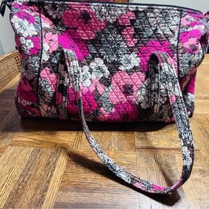 Vera Bradley Mocha Rouge Large Travel Duffle